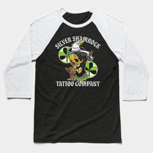 Silver Shamrock Tattoo Company Grim Eagle Baseball T-Shirt